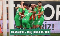 Alanyaspor 7 maç sonra kazandı