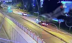 Trafik uygulamasından kaçarken polise çarptı!