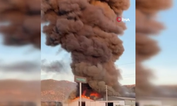 Burdur’da mermer fabrikasında yangın