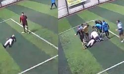 Halı sahada ölüm kameraya yansıdı