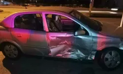 Otomobil sürücüsü yaralandı