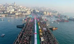 İstanbul'da Büyük Gazze Yürüyüşü başladı