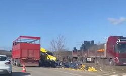 Burdur'da tır şarampole devrildi