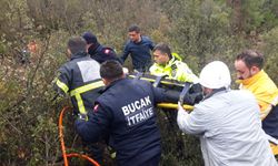 Burdur'da otomobil uçuruma düştü