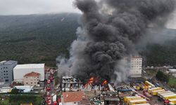 Korkutan fabrika yangını!