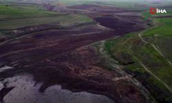 Doğuda kar batıda kuraklık: Gölette korkutan görüntü