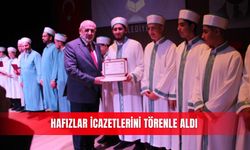 Hafızlar icazetlerini törenle aldı