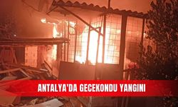 Antalya'da gecekondu yangını