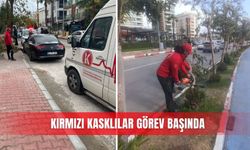 Kırmızı Kasklılar görev başında