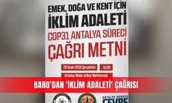 Baro’dan 'İklim Adaleti' çağrısı
