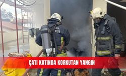 Çatı katında korkutan yangın