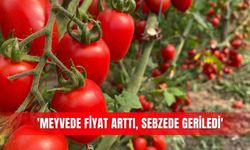 'Meyvede fiyat arttı, sebzede geriledi'