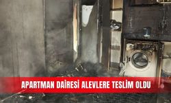 Apartman dairesi alevlere teslim oldu