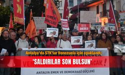 Antalya’da STK’lar Venezuela için ayaklandı; ‘Saldırılar son bulsun’