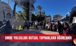 Umre yolcuları kutsal topraklara uğurlandı