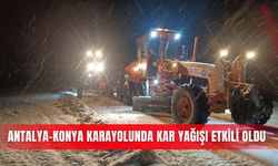 Antalya-Konya karayolunda kar yağışı etkili oldu