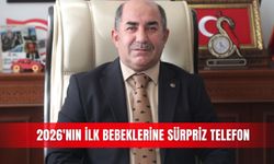 2026'nın ilk bebeklerine sürpriz telefon