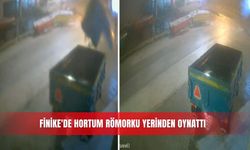 Finike'de hortum römorku yerinden oynattı