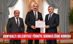 Konyaaltı Belediyesi Türkiye birinciliğini korudu