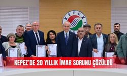 Kepez’de 20 yıllık imar sorunu çözüldü