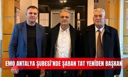 EMO Antalya Şubesi’nde Şaban Tat yeniden başkan