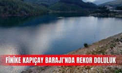Finike Kapıçay Barajı’nda rekor doluluk