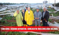 TZOB Genel Başkanı Bayraktar, Kumluca'da incelemelerde bulundu