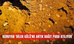 Kuruyan 'Dilek Gölü'ne artık kağıt para atılıyor