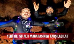 Yeni yılı su altı mağarasında karşıladılar