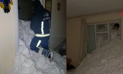 Mahalleye çığ düştü: 22 ev boşaltıldı