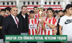 Aksu’da 220 öğrenci futsal heyecanı yaşadı