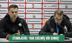 Stanojevic: 'Hak edilmiş bir sonuç'