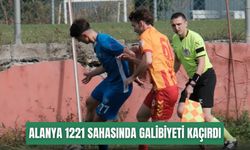 Hakem kararı maça damga vurdu: Alanya 1221 sahasında galibiyeti kaçırdı