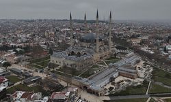 Selimiye Camii’nde tartışma konusu olan kubbe yazıları uzun bir aradan sonra ilk kez görüntülendi