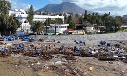 Taşan çaydaki işletme yıkıldı