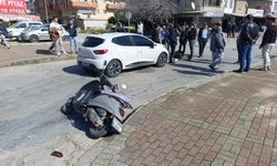 Otomobil ile motosiklet çarpıştı: 1 yaralı