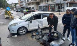 Kaza yapan motosikletliye ceza yağdı