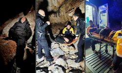 Alanya'da kayalıklardan düştü, itfaiye ve AFAD ekibi kurtardı