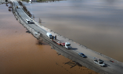 Fethiye - Antalya kara yolunda su baskını