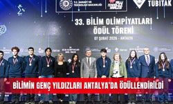 Bilimin genç yıldızları Antalya’da ödüllendirildi