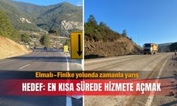 Elmalı-Finike yolunda zamanla yarış... Hedef: En kısa sürede hizmete açmak