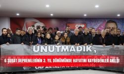 6 Şubat depremlerinin 3. yıl dönümünde hayatını kaybedenler anıldı