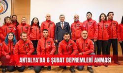 Antalya'da 6 Şubat depremleri anması