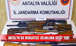 Antalya'da ruhsatsız silahlara geçit yok!