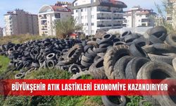 Büyükşehir atık lastikleri ekonomiye kazandırıyor