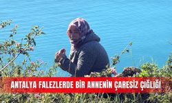 Antalya falezlerde bir annenin çaresiz çığlığı