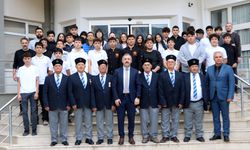 Kemer'de öğrencilerden gazilere vefa