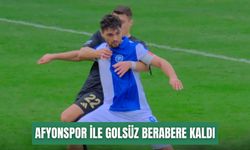 Alanya 1221 FSK, Afyonspor ile golsüz berabere kaldı