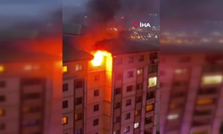 Yangında evdeki tüp patladı!