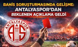Bahis soruşturmasında gelişme: Antalyaspor'dan beklenen açıklama geldi!